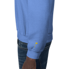 GOLF ARCH ON CHEST + YELLOW FLAG ON LEFT WRIST on unisex sweatshirt - Graphite Heather