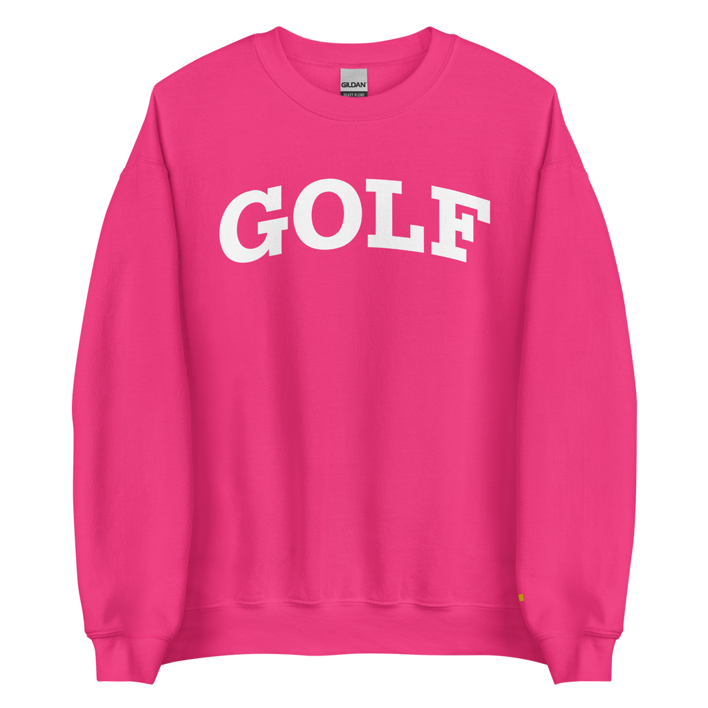 GOLF ARCH ON CHEST + YELLOW FLAG ON LEFT WRIST on unisex sweatshirt - Irish Green