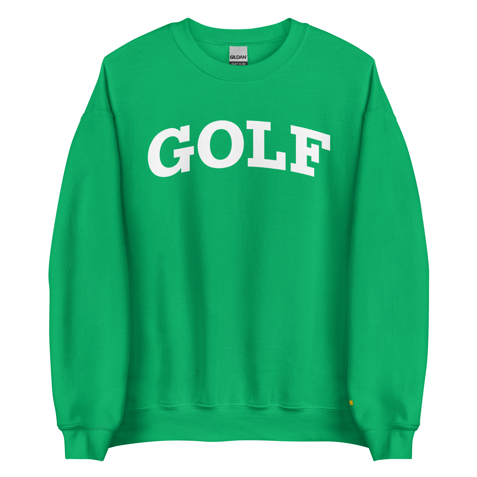 GOLF ARCH ON CHEST + YELLOW FLAG ON LEFT WRIST on unisex sweatshirt - Royal