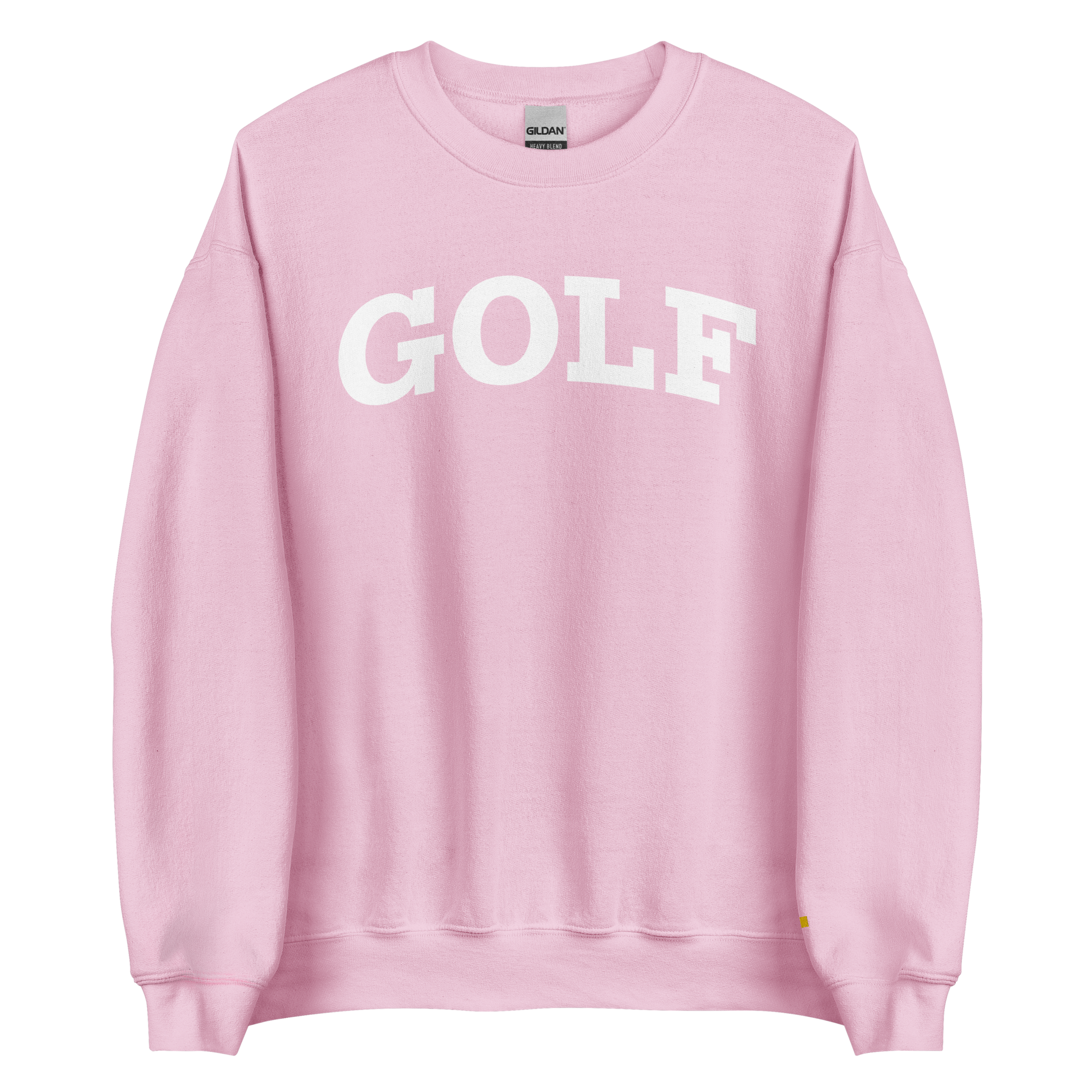 GOLF ARCH ON CHEST + YELLOW FLAG ON LEFT WRIST on unisex sweatshirt - Graphite Heather