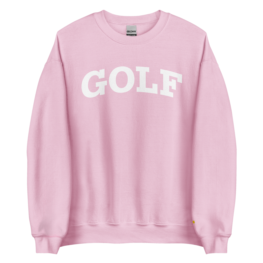 GOLF ARCH ON CHEST + YELLOW FLAG ON LEFT WRIST on unisex sweatshirt - Sport Grey