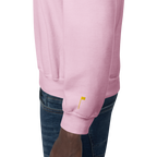 GOLF ARCH ON CHEST + YELLOW FLAG ON LEFT WRIST on unisex sweatshirt - Graphite Heather