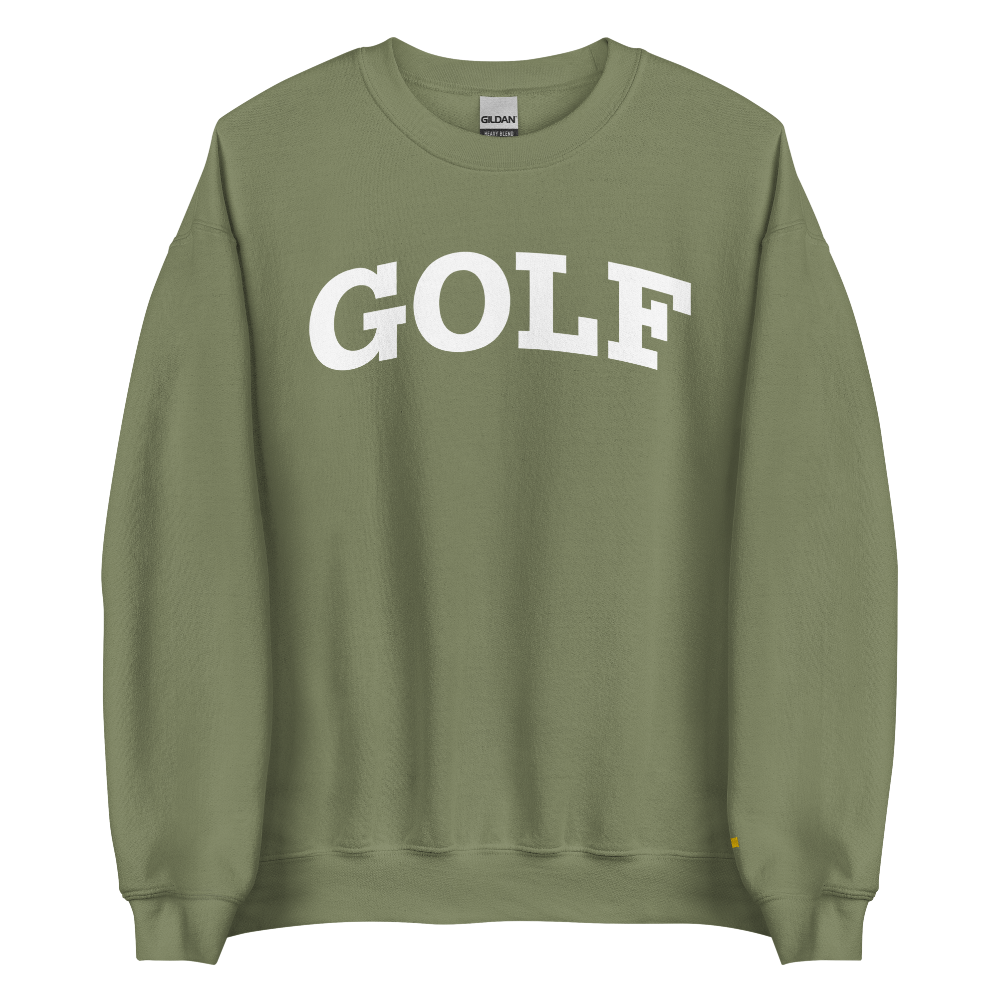 GOLF ARCH ON CHEST + YELLOW FLAG ON LEFT WRIST on unisex sweatshirt - Light Blue