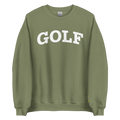 GOLF ARCH ON CHEST + YELLOW FLAG ON LEFT WRIST on unisex sweatshirt - Military Green