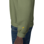 GOLF ARCH ON CHEST + YELLOW FLAG ON LEFT WRIST on unisex sweatshirt - Sport Grey