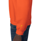 GOLF ARCH ON CHEST + YELLOW FLAG ON LEFT WRIST on unisex sweatshirt - Royal