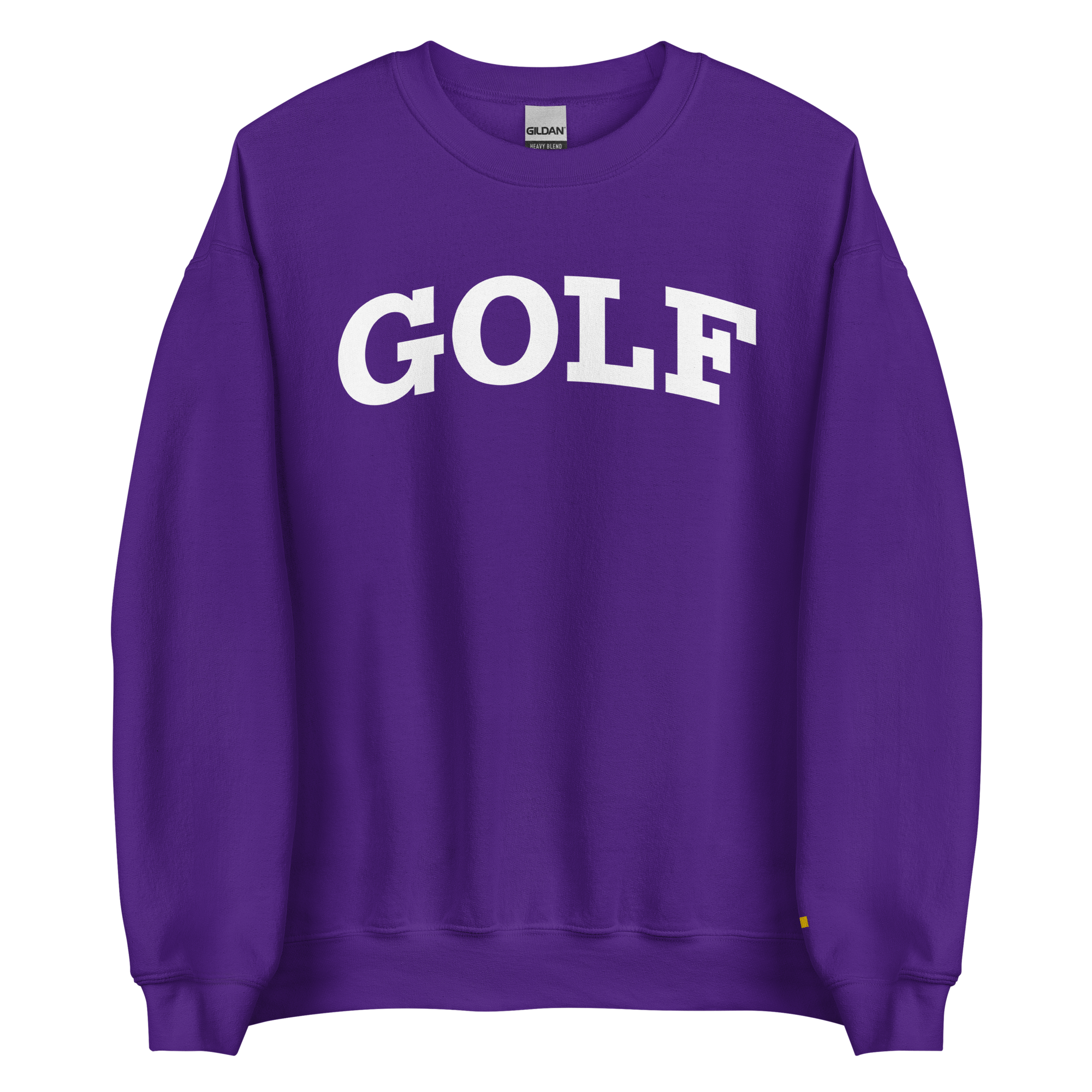 GOLF ARCH ON CHEST + YELLOW FLAG ON LEFT WRIST on unisex sweatshirt - Maroon