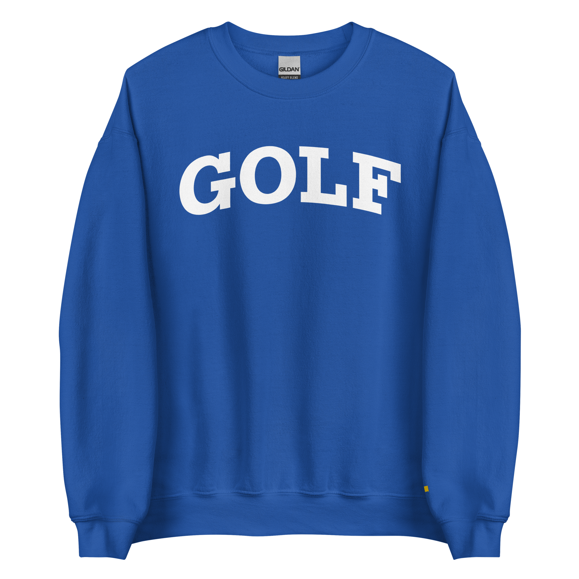 GOLF ARCH ON CHEST + YELLOW FLAG ON LEFT WRIST on unisex sweatshirt - Graphite Heather