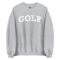 GOLF ARCH ON CHEST + YELLOW FLAG ON LEFT WRIST on unisex sweatshirt - Sport Grey