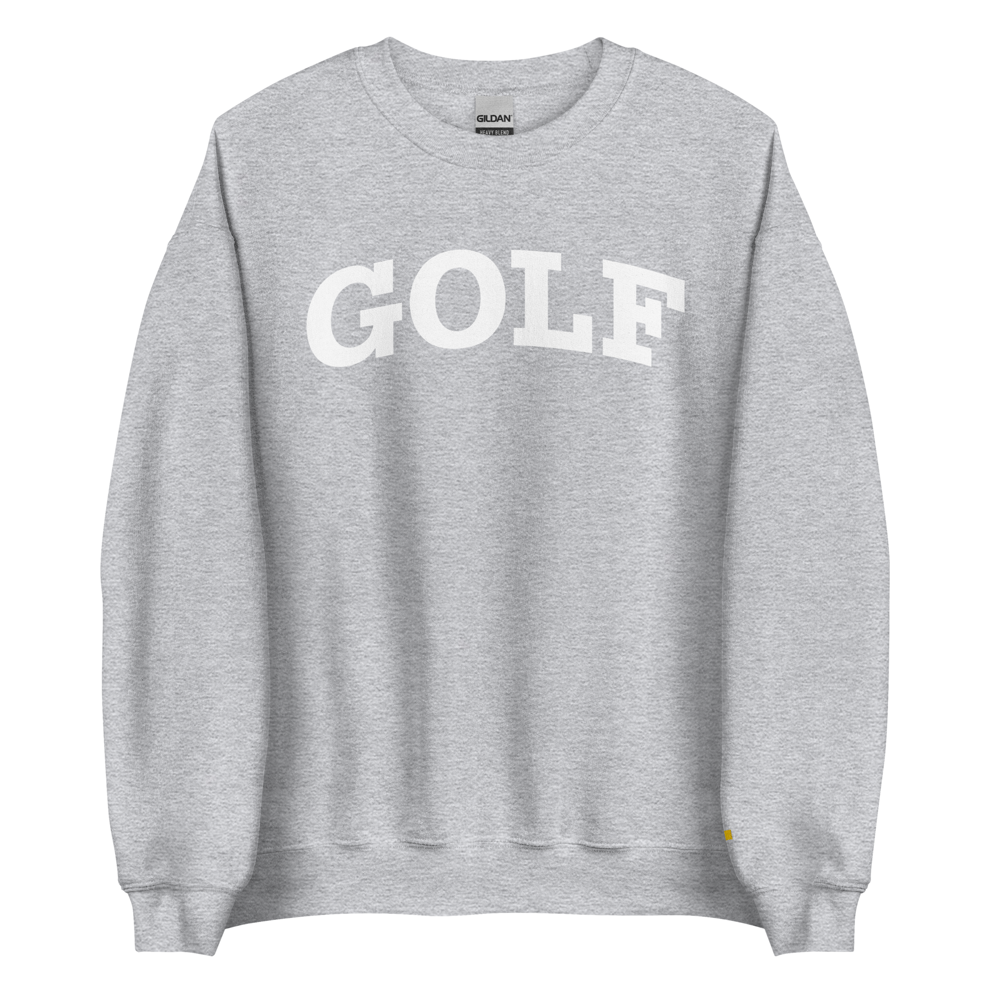 GOLF ARCH ON CHEST + YELLOW FLAG ON LEFT WRIST on unisex sweatshirt - Royal