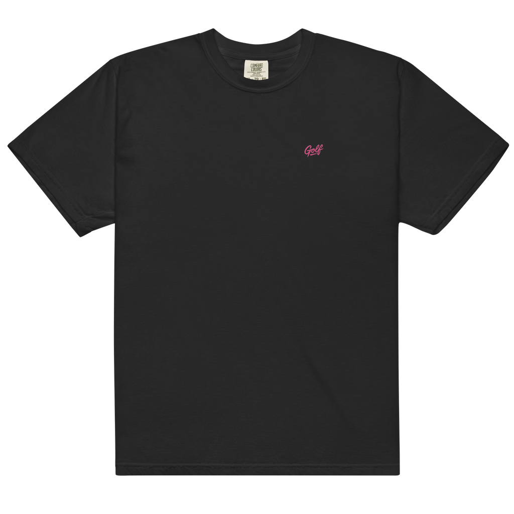 NEON PINK GOLF GRAFFITI on unisex t-shirts