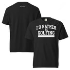 I'D RATHER BE GOLFING - VARSITY unisex garment-dyed heavyweight t-shirt