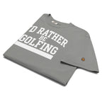 I'D RATHER BE GOLFING - VARSITY unisex garment-dyed heavyweight t-shirt