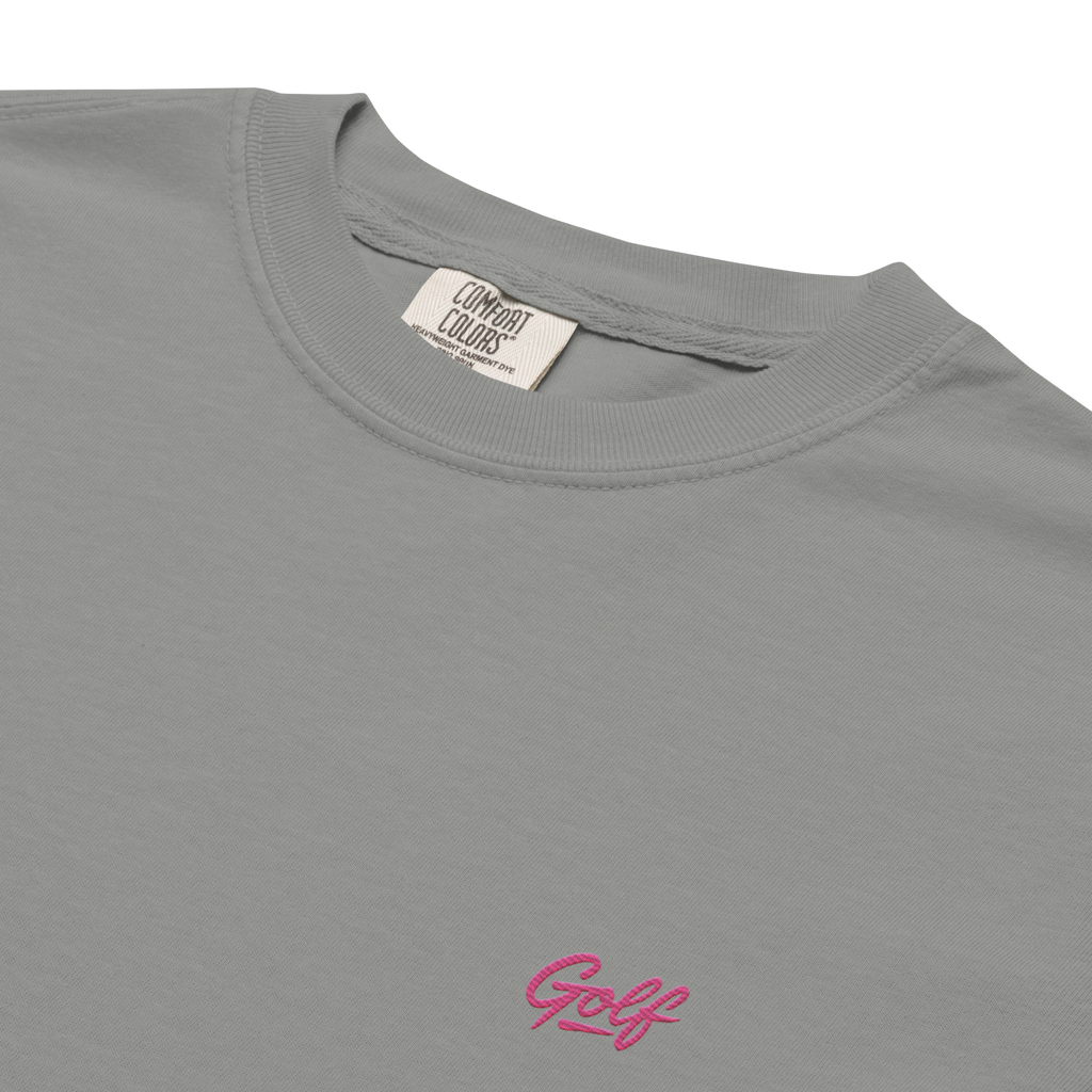 NEON PINK GOLF GRAFFITI on unisex t-shirts