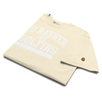 'I'D RATHER BE GOLFING' VARSITY + ICON + SMILEY GOLF on unisex t-shirts - Red