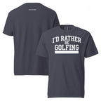 I'D RATHER BE GOLFING - VARSITY unisex garment-dyed heavyweight t-shirt