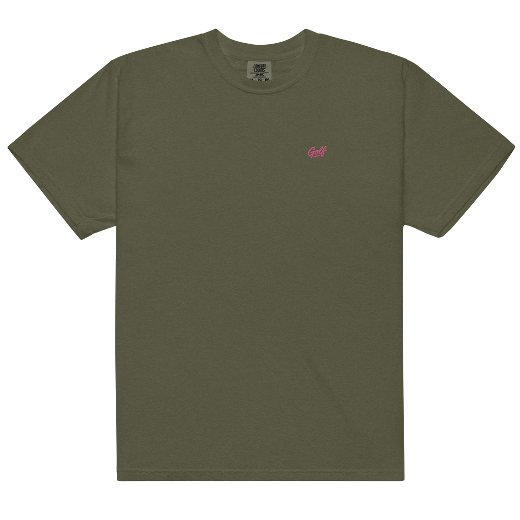 NEON PINK GOLF GRAFFITI on unisex t-shirts
