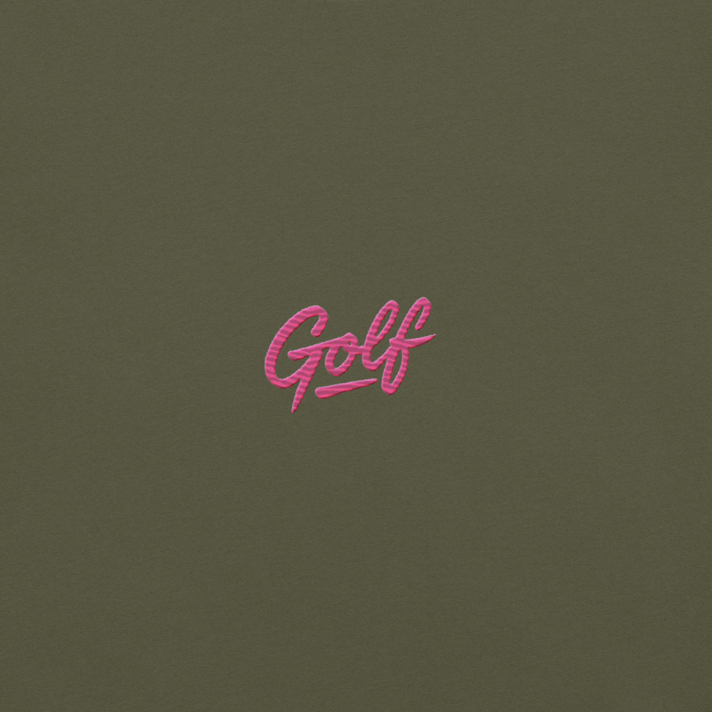 NEON PINK GOLF GRAFFITI on unisex t-shirts