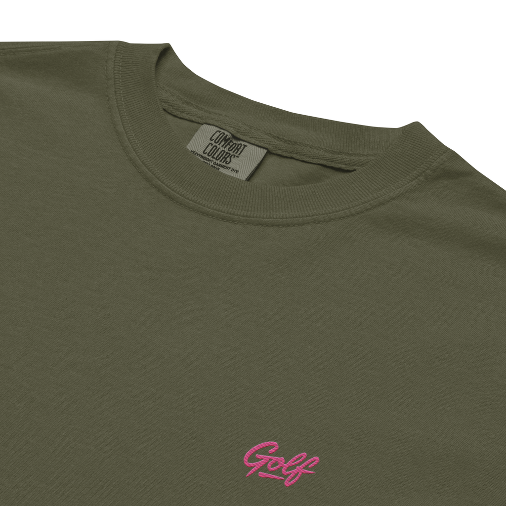 NEON PINK GOLF GRAFFITI on unisex t-shirts