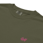 NEON PINK GOLF GRAFFITI on unisex t-shirts