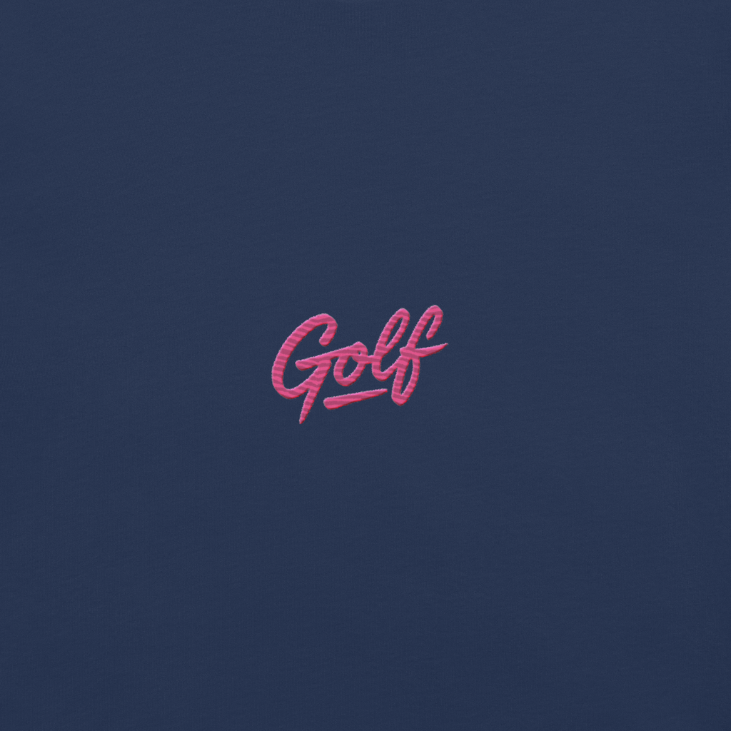 NEON PINK GOLF GRAFFITI on unisex t-shirts