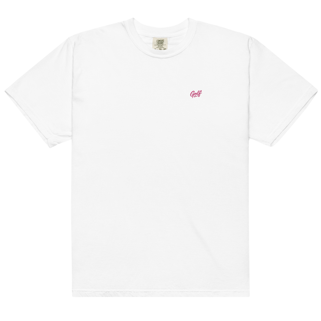 NEON PINK GOLF GRAFFITI on unisex t-shirts