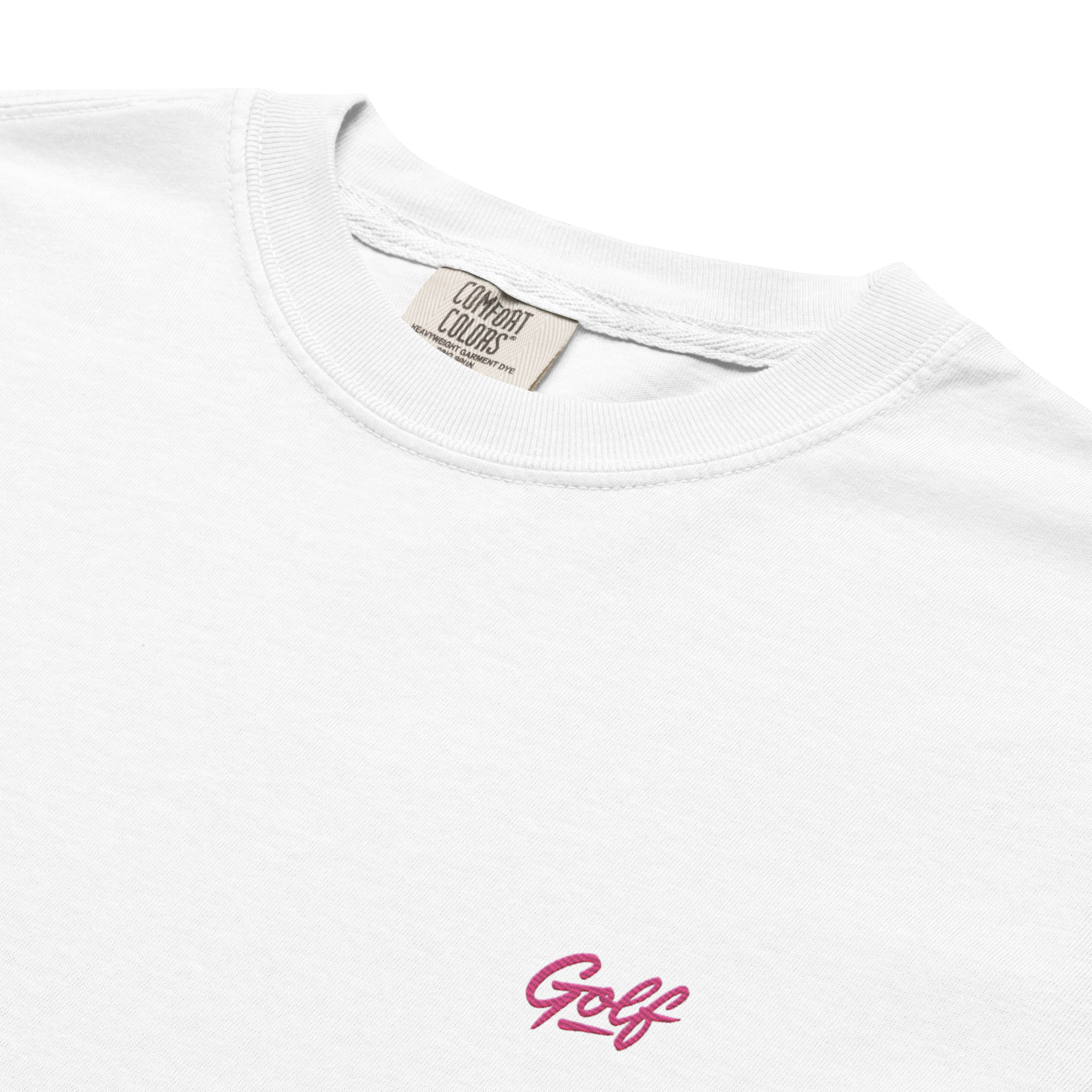 NEON PINK GOLF GRAFFITI on unisex t-shirts