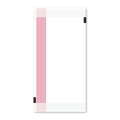 Smiley Golf - Players Cotton Terry Towel - White with Red Stripes - 18x36 inches